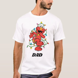 Camiseta Sesame Street   Luces de Navidad de Elmo