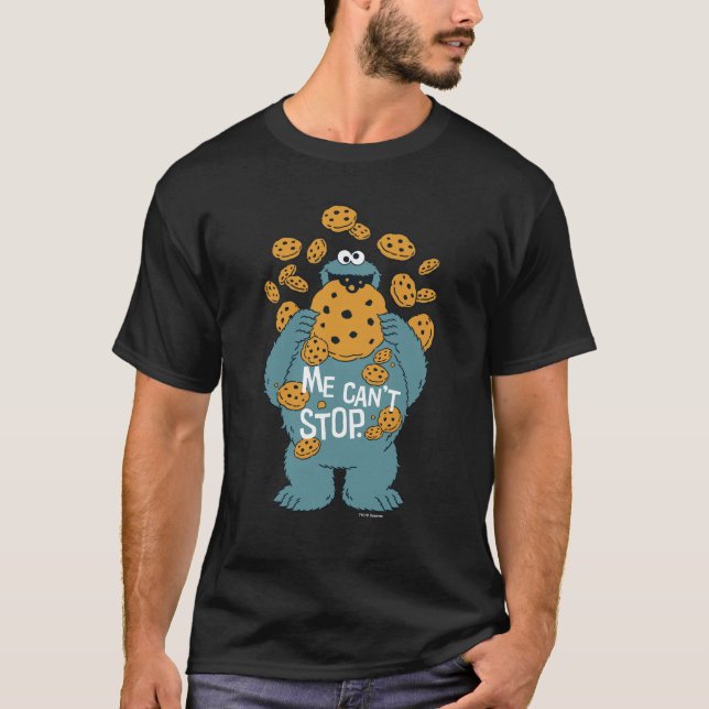 Camiseta Sesame Street | Monstruo de las Galletas - No pued (Anverso)