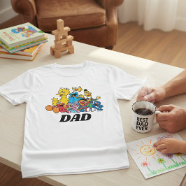 Camiseta Sesame Street Pals First Birthday Dad