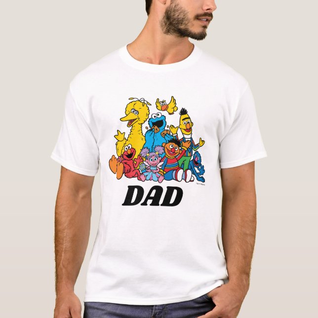 Camiseta Sesame Street Pals First Birthday Dad (Anverso)
