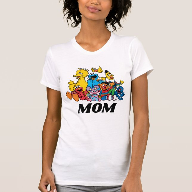 Camiseta Sesame Street Pals First Birthday Mom (Anverso)
