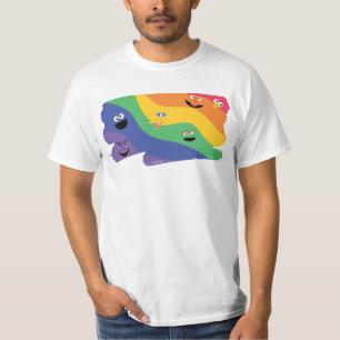 Camiseta Sesame Street Pals Rainbow