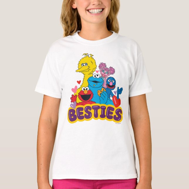 Camiseta Sesame Street Valentine Besties (Anverso)