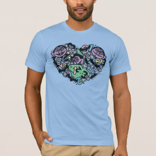 Camiseta Sésamo Conde von Count Doodle Heart