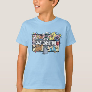Camiseta Sésamo   Rótulo Sesame Pals Doodle