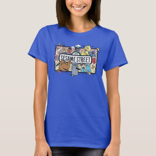 Camiseta Sésamo   Rótulo Sesame Pals Doodle