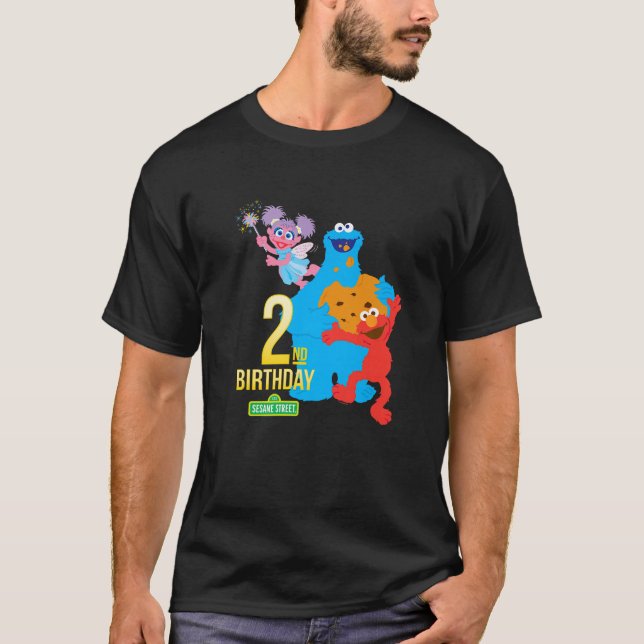 Camiseta Sésamo Street 2º cumpleaños Premium (Anverso)