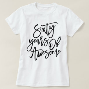 Camiseta Sesenta años de escritura el negra impresionant