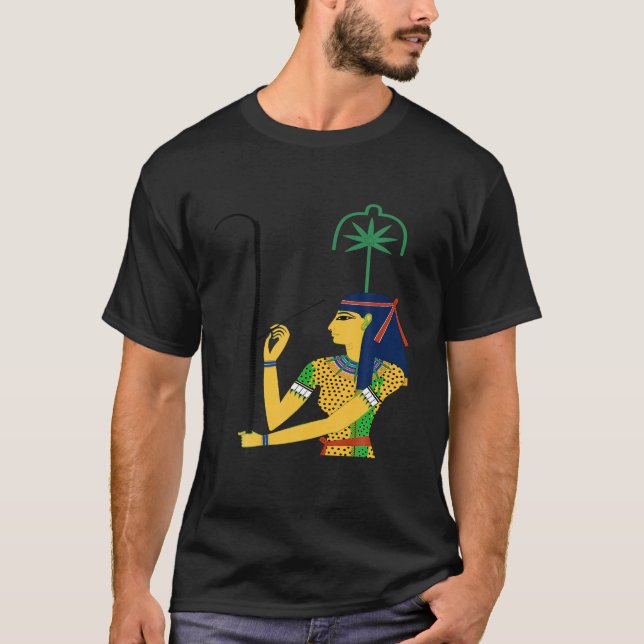 Camiseta Seshat T Shirt Diosa Egipcia Antiguo Egipto Más Al (Anverso)