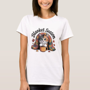 Camiseta Sesión de manta Cosmosa Calico Cat Placa