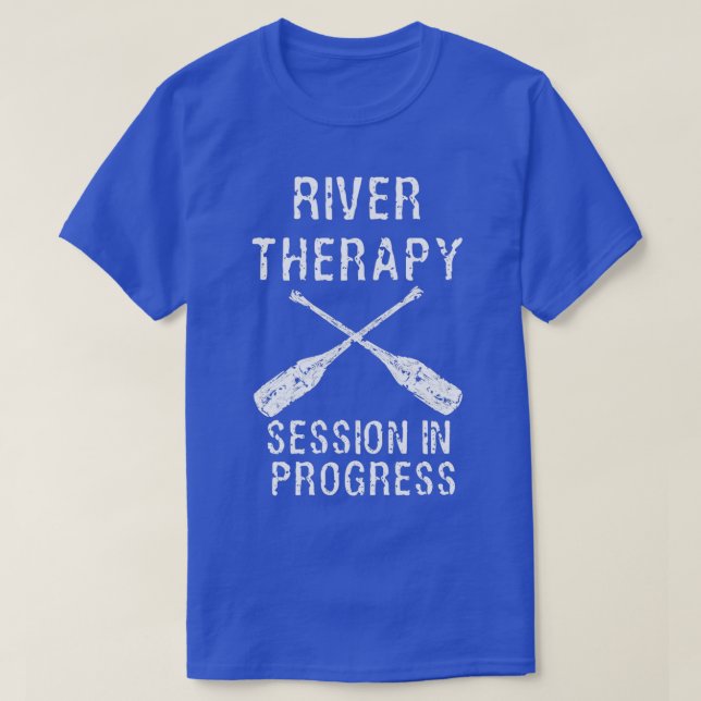 Camiseta Sesión De Terapia Del Agua Del Río Kayak Canoe En  (Diseño del anverso)