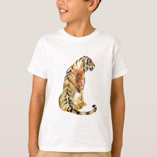 Camiseta Sesión de Tigre de acuarela