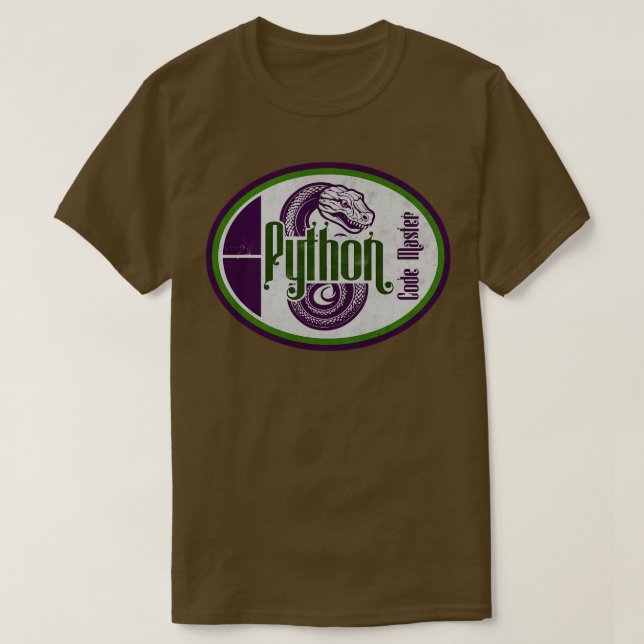 Camiseta Sesión maestra de código Python (Diseño del anverso)