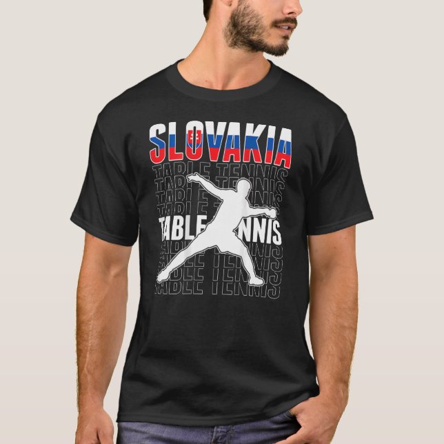 Camiseta Sesiones de equipo eslovaco de ping pong (Anverso)