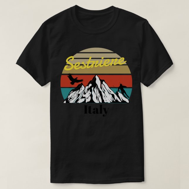 Camiseta Sestriere ski Italia 1 (Diseño del anverso)