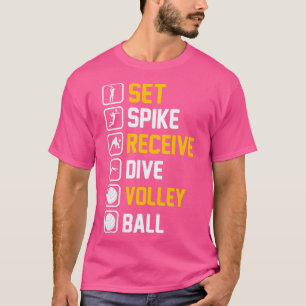 Camiseta Set Spike Recibir volea de buceo
