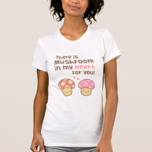 Camiseta Seta linda en mi corazón para usted retruécano