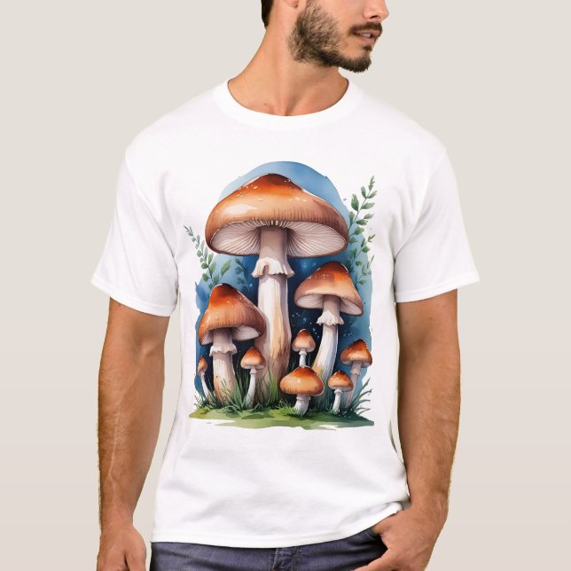 Camiseta Setas caprichosas - Hongos Forestales (Anverso)