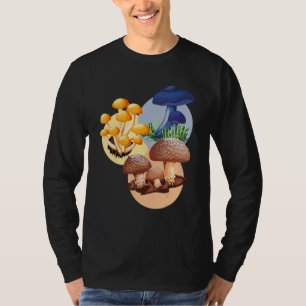 Camiseta Setas de Forrajeo Hongos Bosque Naturaleza Seta