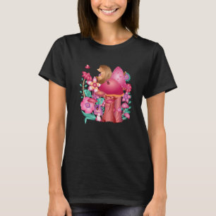Camiseta Setas de Micología de Erizo Cottagecore Goblincore