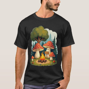 Camiseta Setas Positivas Hogueras Retro Ilustración 70s