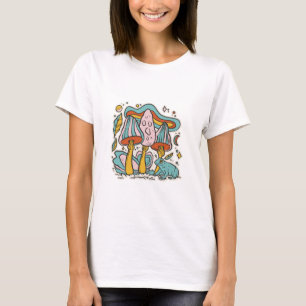 Camiseta Setas y rana