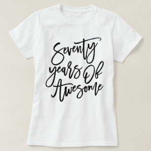 Camiseta Setenta años de escritura el   negra impresionant