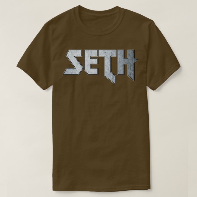 Camiseta Seth metalizado fuerte (Diseño del anverso)