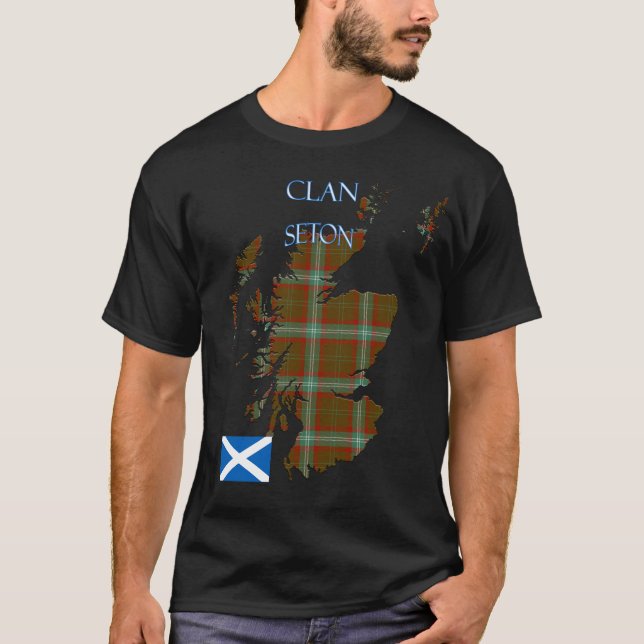 Camiseta Seton Scottish Clan Tartan Scotland (Anverso)