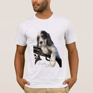Camiseta Setter inglés, adorable cachorro