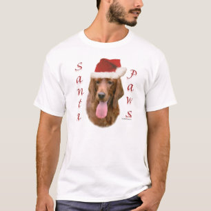 Camiseta Setter Santa Paws de Irlanda