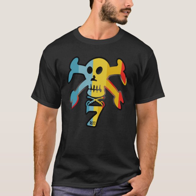 CAMISETA SEVEN SKULL BY MASANSER PIXELAT (Anverso)