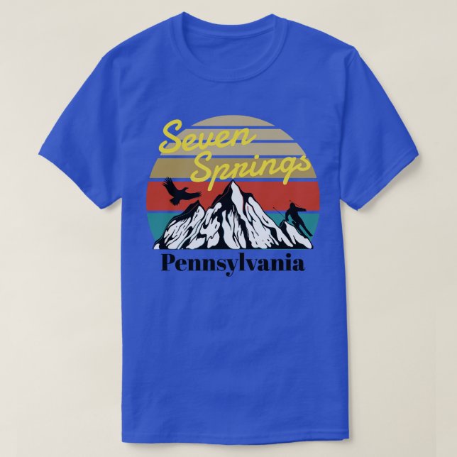 Camiseta Seven Springs ski Pennsylvania 1 (Diseño del anverso)