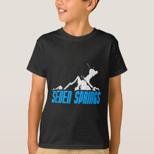 Camiseta Seven Springs Skiboard Snowboard France Resort Di