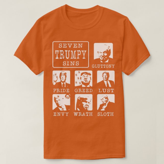 Camiseta Seven Trumpy Sins (Diseño del anverso)