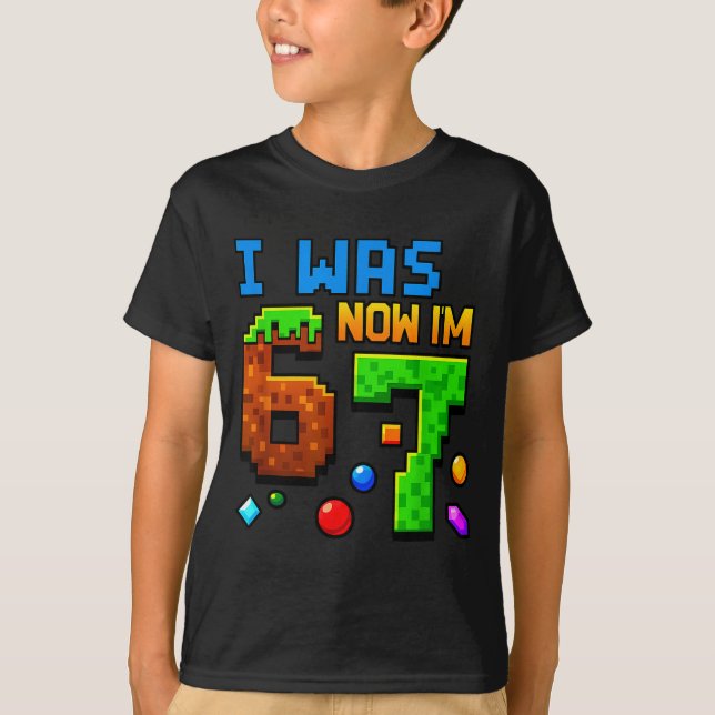 Camiseta Seven Year Old Birthday, Was 6 Now I'm 7 Funny 67  (Anverso)