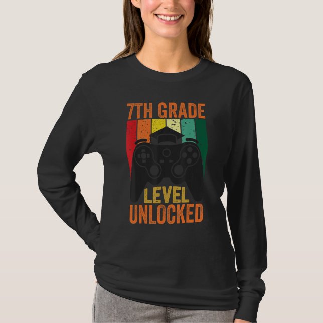 Camiseta Seventh Grade Back To School Squad 7th Grade Level (Anverso)