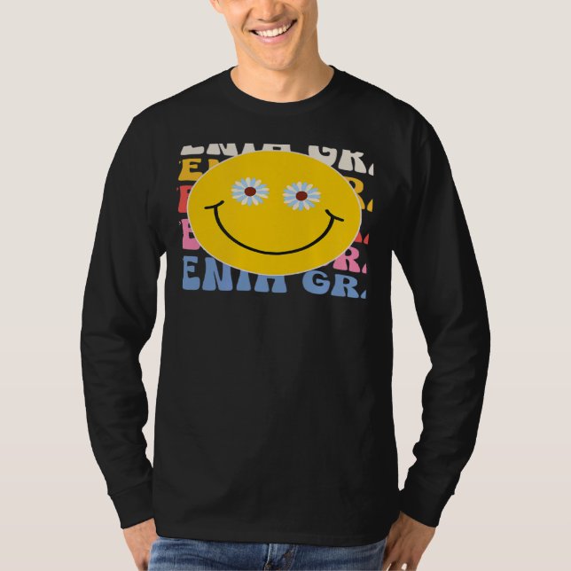 Camiseta Seventh Grade Smile Groovy Back To School 7th Grad (Anverso)