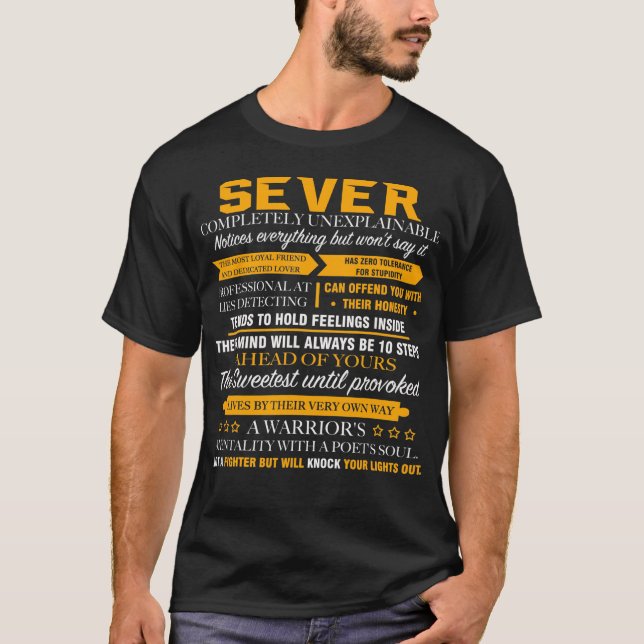Camiseta SEVER completamente inexplicable (Anverso)