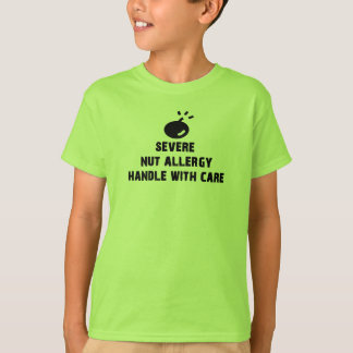 Camiseta severa de la alarma de la alergia de la