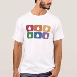 Camiseta Severidad, arcoiris.