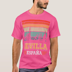 Camiseta Sevilla España Atardecer Silueta Sevilla