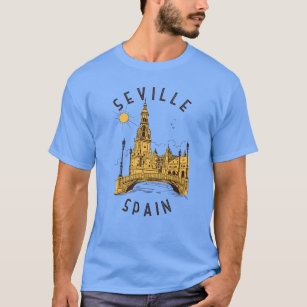 Camiseta Sevilla España Plaza de España Círculo perturbado