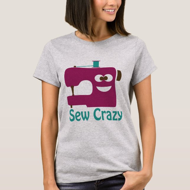 Camiseta Sew Crazy (Anverso)