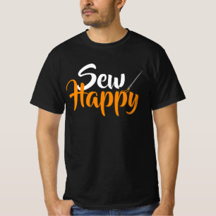 Camiseta Sew Happy Regalos divertidos que acallan a Lover
