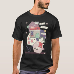 Camiseta Sew Vintage Sewage Seamstress Love Rag Doll
