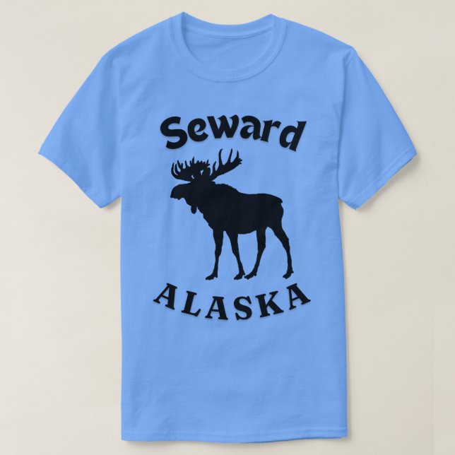 Camiseta Seward Alaska Moose TShirt (Diseño del anverso)