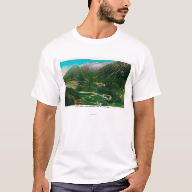 Camiseta Seward, lazo famoso del ferrocarril del área de (Anverso)