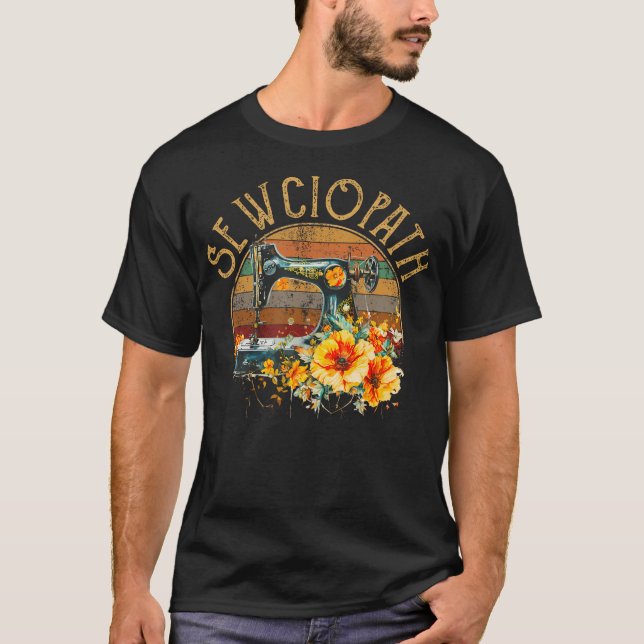Camiseta Sewciopath Quilting Sewing (Anverso)