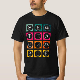 Camiseta Sewteachable Colorful Squares